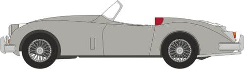 Oxford 43XK150010 Jaguar XK150 Roadster Mist Grey 1/43 Scale