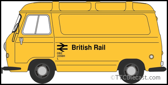Oxford 76J4002 BMC J4 Van British Rail