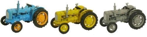 Oxford  76SET10A Triple Tractor Set - Blue/Yellow/Grey *LAST ONE*