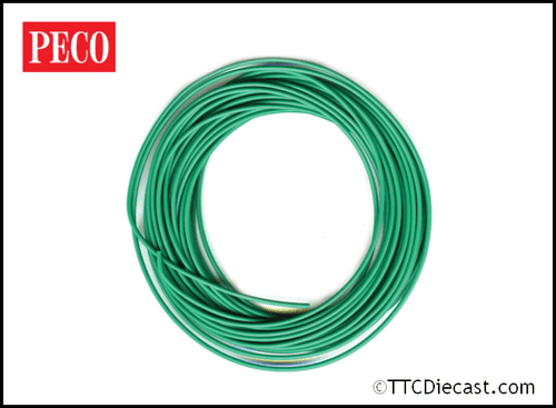 Peco PL-38 G Electrical Wire, Green, 3 amp, 16 strand