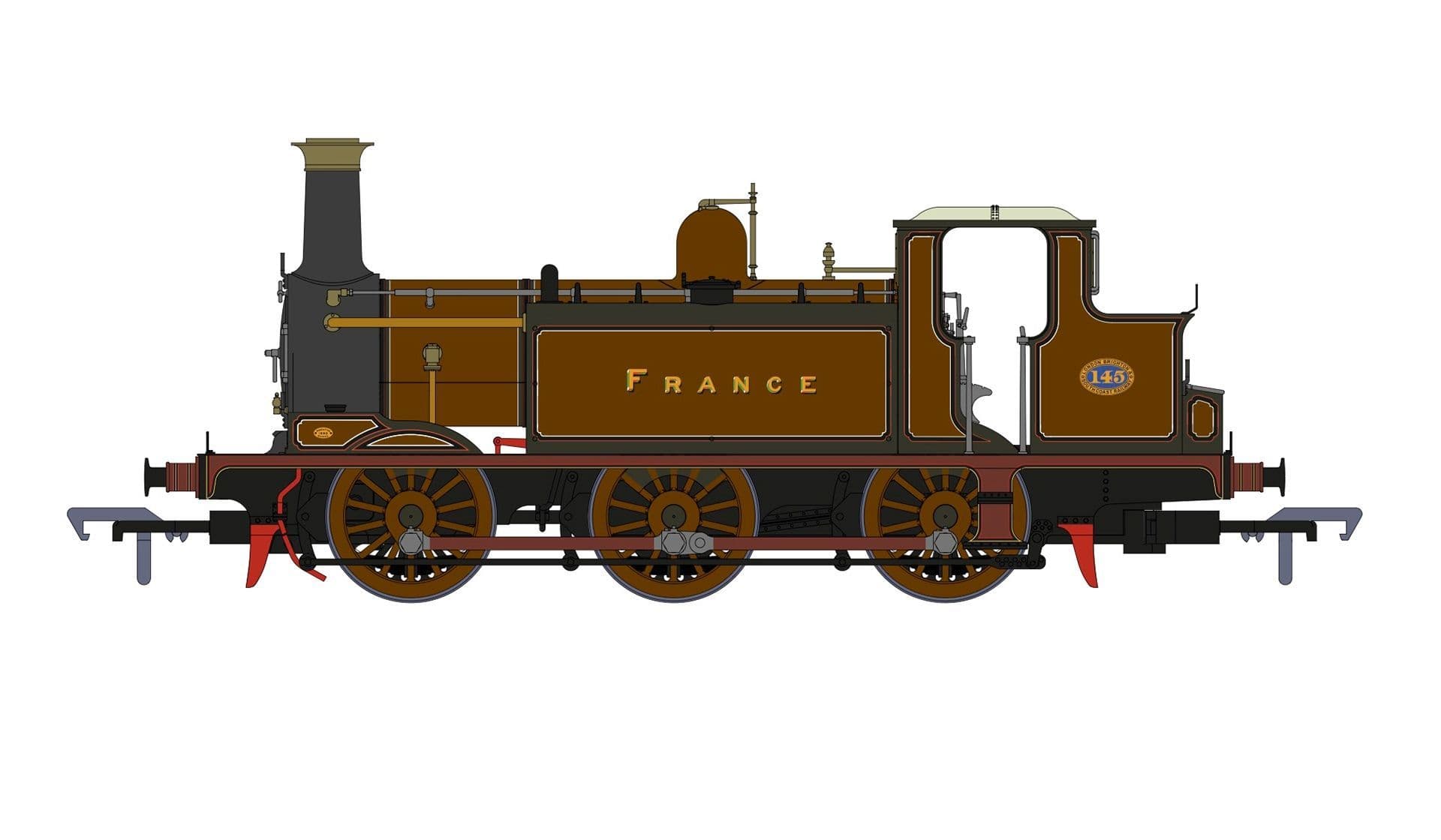 Rapido 936001 E1 No 145 France LBSCR Improved Engine Green OO Gauge