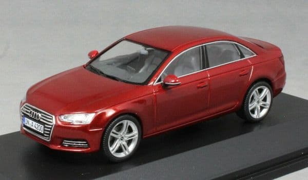 Spark 5011504123 - 1:43 Scale Audi A4 Matador Red - Audi Dealer Packaging