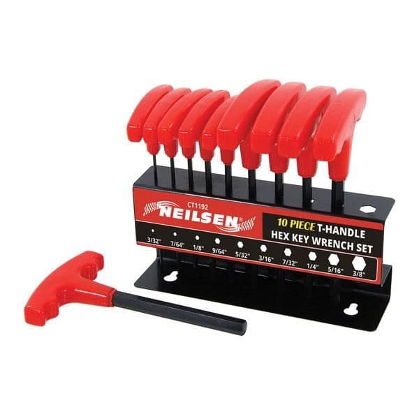 10 Piece T-Handle Hex Key Set - Imperial