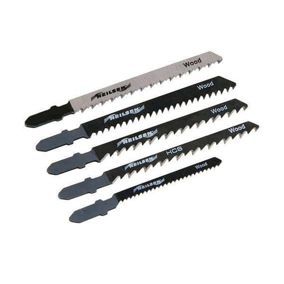 5 Piece Jigsaw Blades T shank Set