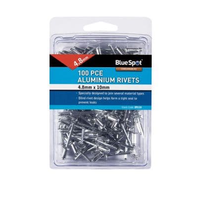 Aluminium Rivets - 4.8mm - 100Pce