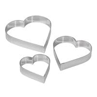 Biscuit Cutters - Heart Shape - 3 Pce