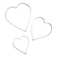 Biscuit Cutters - Heart Shape - 3 Pce