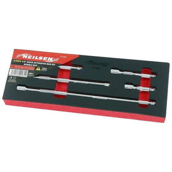 Extension Bars - 5pc Set -  1/4in.