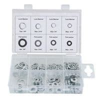 Flat and Lock Washer Assortment 250 Pce Ex Stock
