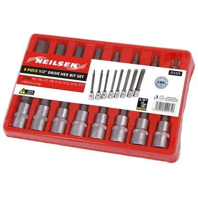 Hex Bit Socket Set - 8 Pce