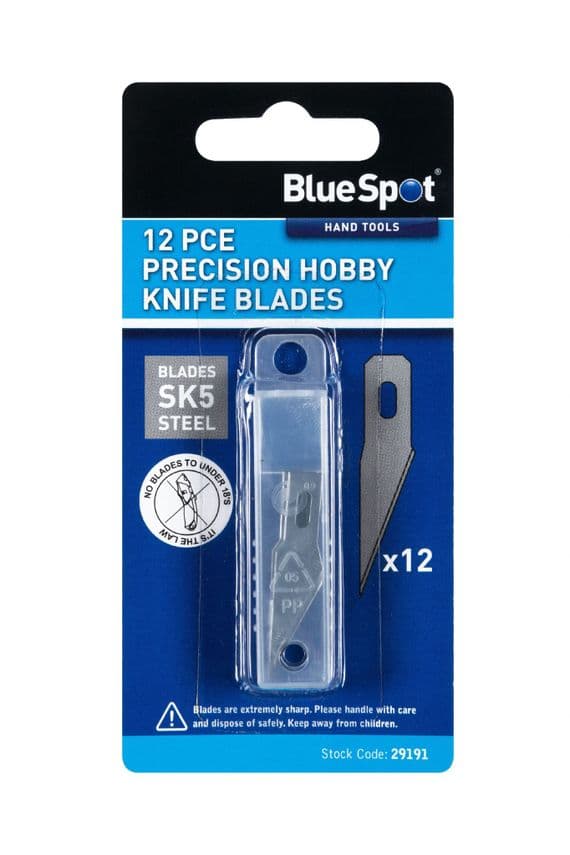 Hobby Knife Blades - 12Pce