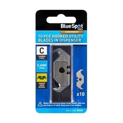 Hooked Utility Blades - 10Pce