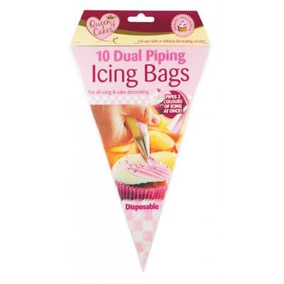 Icing Bags - Dual Piping - 10pce