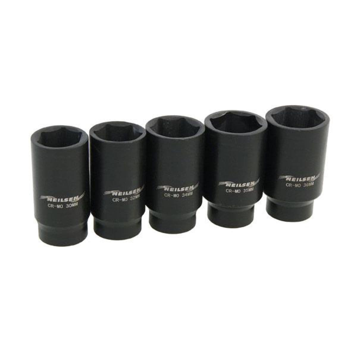 1/2 Inch Drive Deep 6/12pt Axle Nut Impact Socket Set, 14-pc | TEKTON