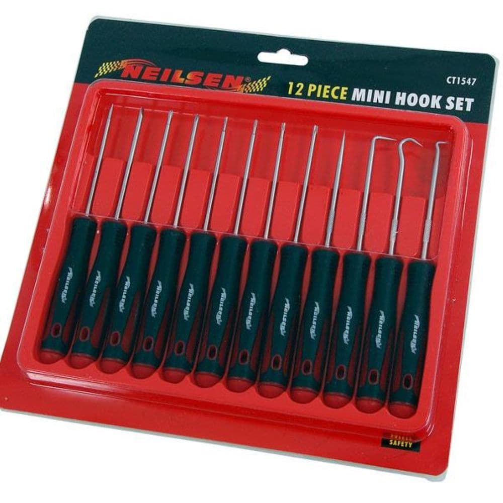 Precision Screwdriver and Pick Hook Tool Set - 12pce