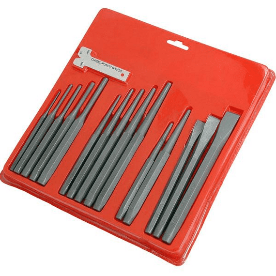 Punch and Chisel Set - 16 Piece