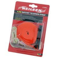 Ratchet Tie Down Strap - 4.5 m