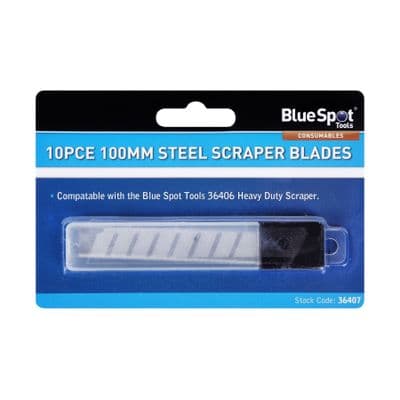 scraper blades -  100mm - 10 pce