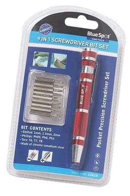 Screwdriver bit set -  9 In 1 Precision