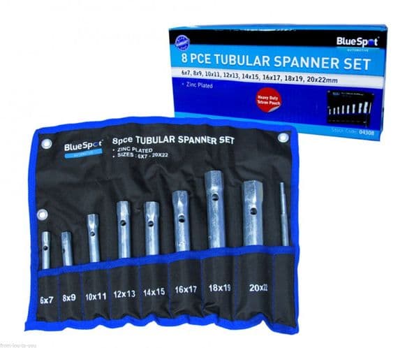 Spanner Set - Tubular - 8pc