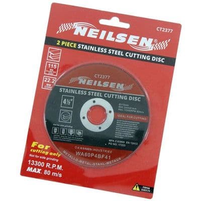 Stainless Steel Thin Metal Cutting Discs x 2