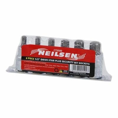 Star PLUS  Sockets  - 6 Pce  - 1/2