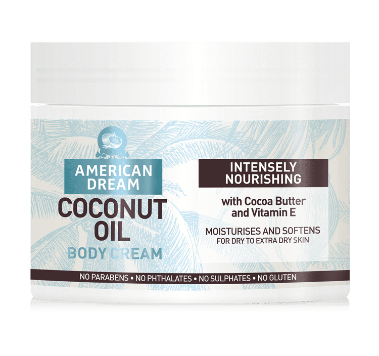 American Dream Coconut Oil Body Cream with Cocoa Butter & Vitamin E 500ml