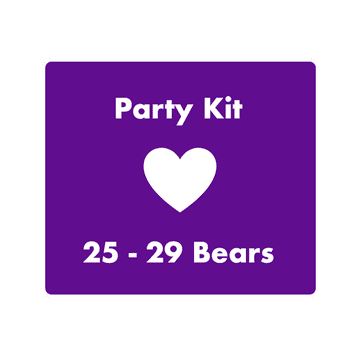 8" Bear Party Kit for 25 Children - Your choice of Bears