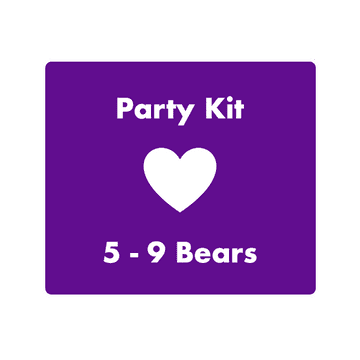 8" Bear Party Kit for 5 Children - Your choice of Bears
