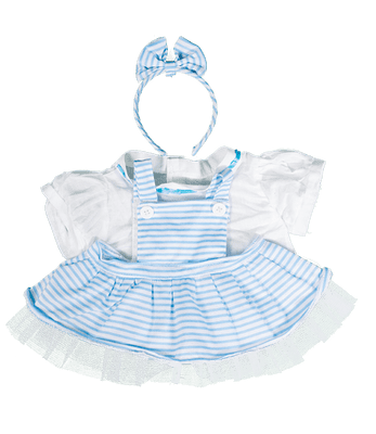 Blue Pinafore Dress - 8