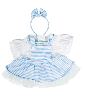 Blue Pinafore Dress - 8"