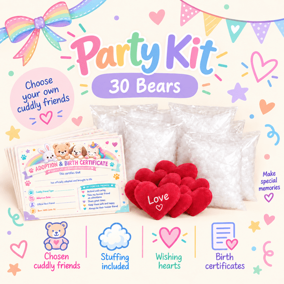 Build Your Own Bear Party Kit (30 People)