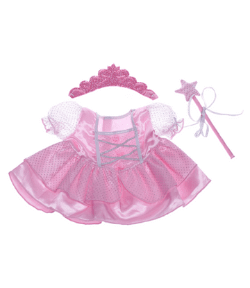 Pink Fairy Dress with Wand and Tiara