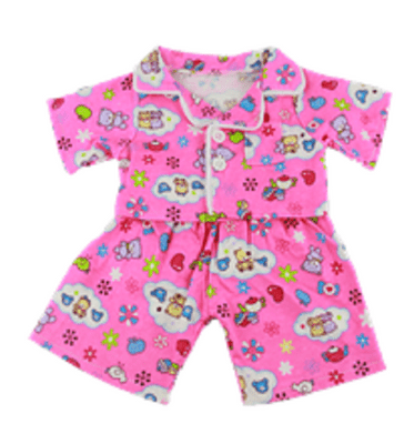 Pink Sleepy Time Flannel Pyjamas - 8