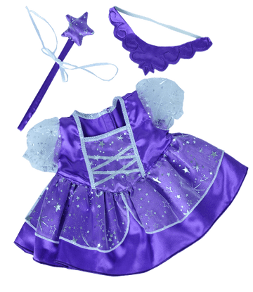 Purple Fairy Dress with Wand and Tiara