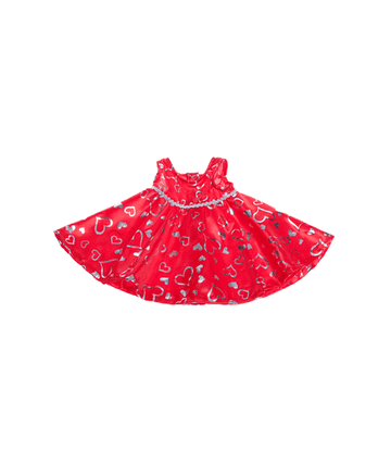 Red and Silver Hearts Dress