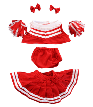 Red and White Cheerleader Outfit
