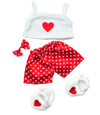 Red and White Heart PJs - 8