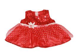 Red Sequined Dress