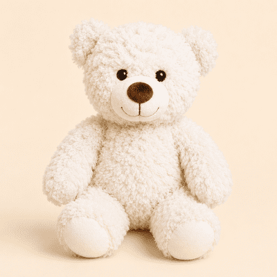 Scruffy the White Teddy 8