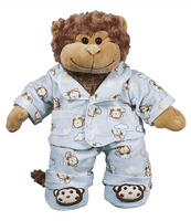 Soft Blue Monkey Pyjamas with slippers