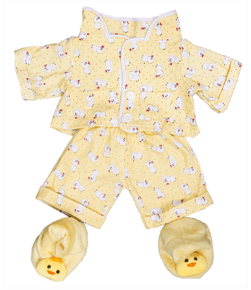 Soft Yellow 'Chicken' Pyjamas with slippers