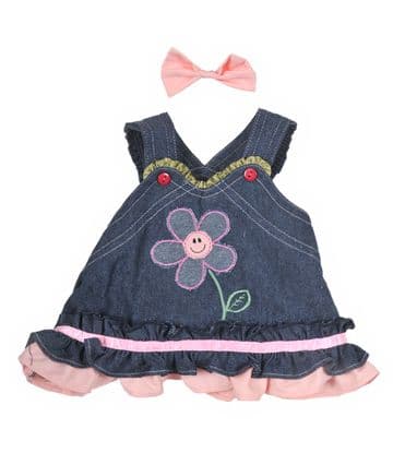 Summer Denim Dress with Bow