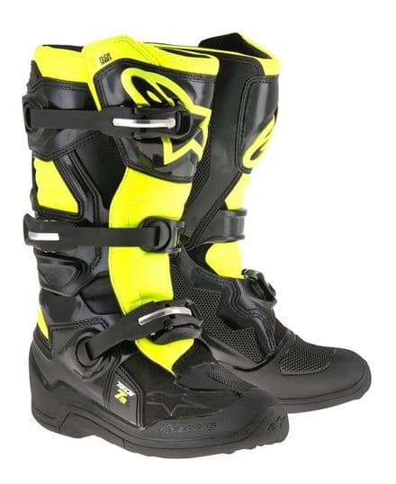 Alpinestars Tech 7s Youth Black Flo Yellow