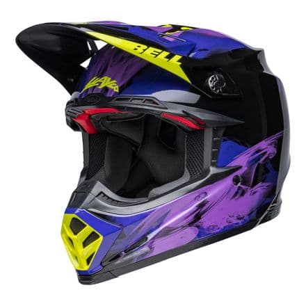 Bell MX 2022 Moto-9S Flex Adult Helmet (Slayco Black/Purple)