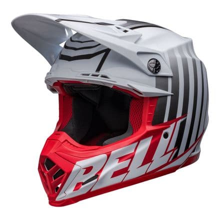 Bell MX 2022 Moto-9S Flex Adult Helmet (Sprint M/G White/Red)