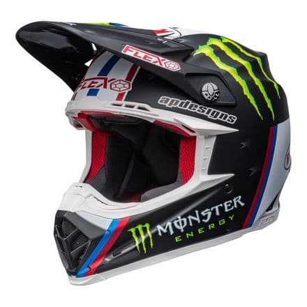 Bell MX 2022 Moto-9S Flex Adult Helmet (Tomac Replica Matte Black/White)