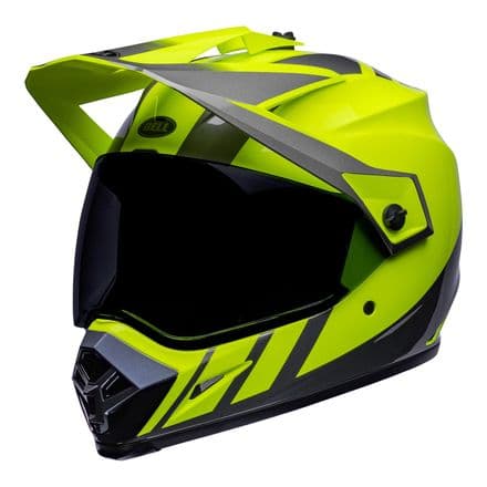 Bell MX 2022 MX-9 Adventure Mips Adult Helmet (Hi-Viz Yellow/Grey)