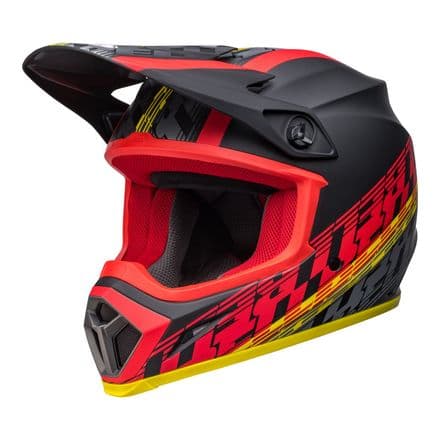 Bell MX 2022 MX-9 Mips Adult Helmet (Offset Matte Black/Red)