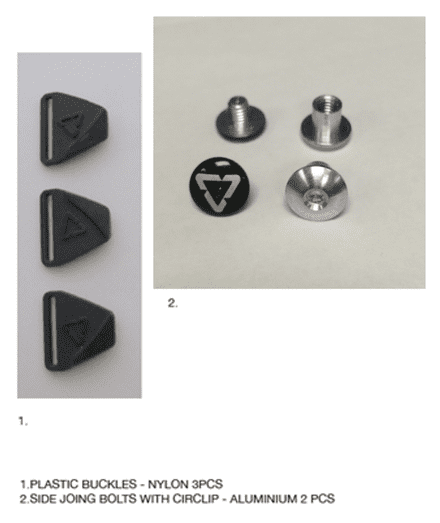 Leatt Axis Knee Spare bolt and buckle pack